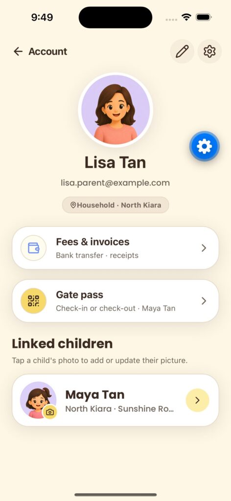 Fluent Parent app screenshot